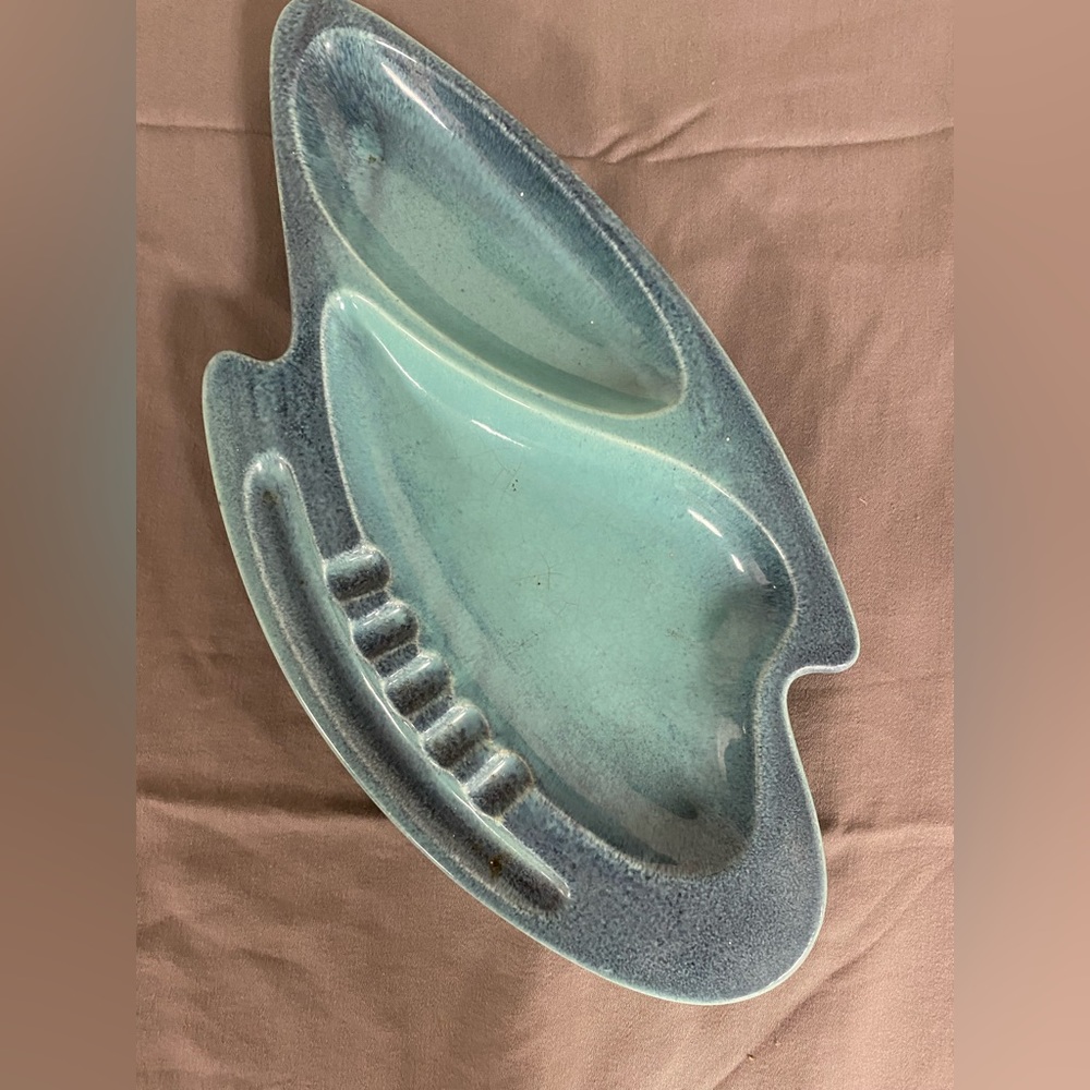 Vintage turquoise Royal Haeger Ashtray 119